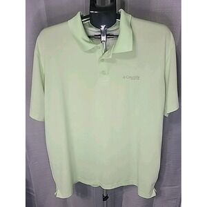 Mens Columbia PFG Omni-Shade Polo Shirt, XL, Mint Green Color